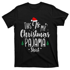 This Is My Christmas Pajama Shirt Xmas Christmas Tree T-Shirt