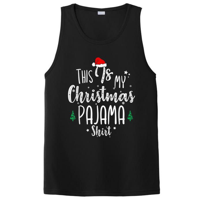 This Is My Christmas Pajama Shirt Xmas Christmas Tree PosiCharge Competitor Tank