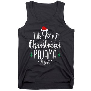 This Is My Christmas Pajama Shirt Xmas Christmas Tree Tank Top