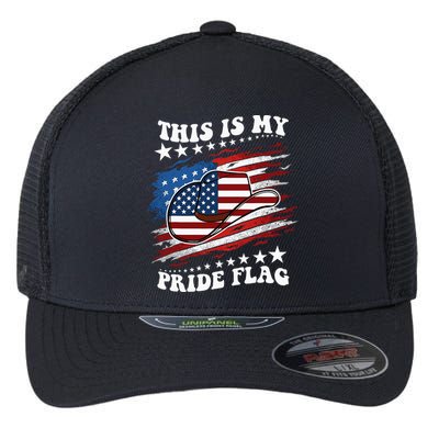 This Is My Pride Flag Usa American 4th Of July Cowboy Hat Flexfit Unipanel Trucker Cap