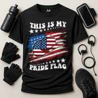 This Is My Pride Flag Usa American 4th Of July Cowboy Hat Cooling Performance Crew T-Shirt