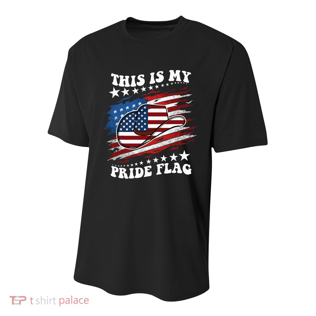 This Is My Pride Flag Usa American 4th Of July Cowboy Hat Youth Performance Sprint T-Shirt
