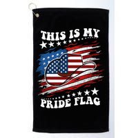 This Is My Pride Flag Usa American 4th Of July Cowboy Hat Golf Towel