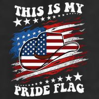 This Is My Pride Flag Usa American 4th Of July Cowboy Hat Golf Towel