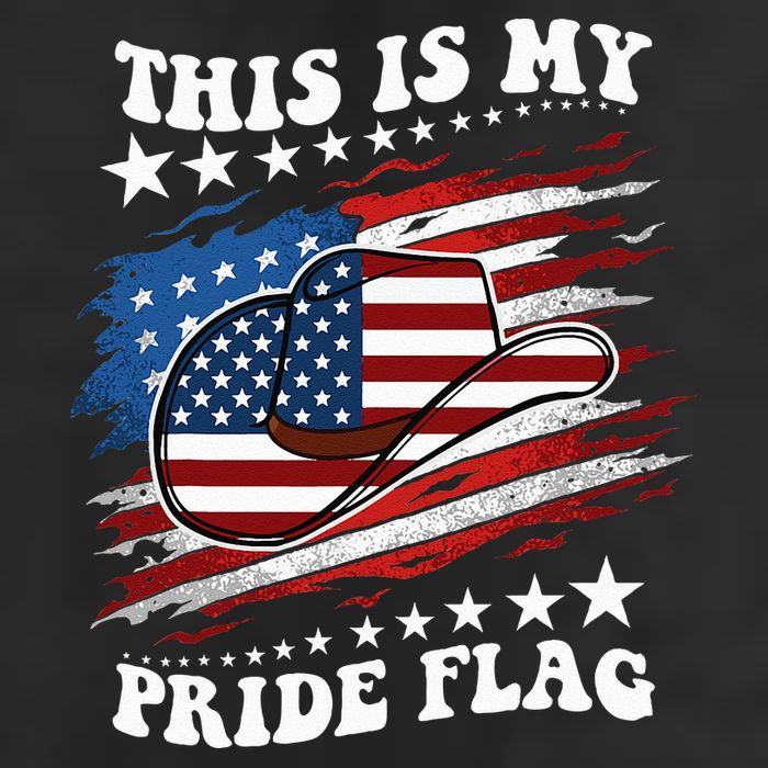 This Is My Pride Flag Usa American 4th Of July Cowboy Hat Golf Towel