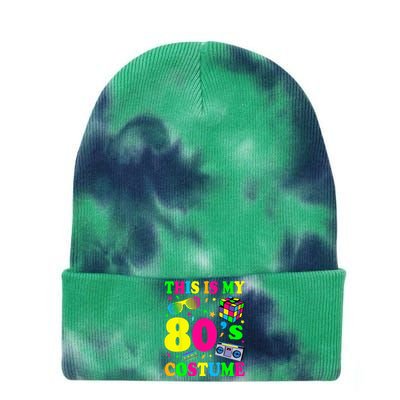 This Is My 80s Costume Fancy Dress Party IdeaHalloween Tie Dye 12in Knit Beanie