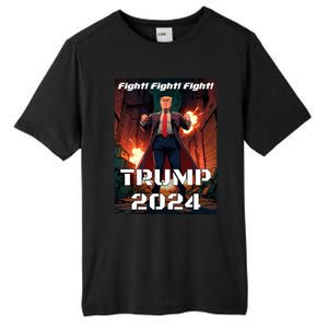 Trump Is My President 2024 Fight! Fight! Fight! Gift Tall Fusion ChromaSoft Performance T-Shirt