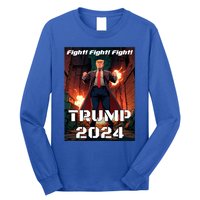 Trump Is My President 2024 Fight! Fight! Fight! Gift Long Sleeve Shirt