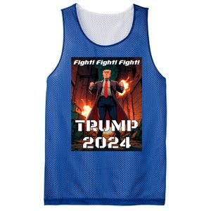 Trump Is My President 2024 Fight! Fight! Fight! Gift Mesh Reversible Basketball Jersey Tank