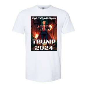 Trump Is My President 2024 Fight! Fight! Fight! Gift Softstyle CVC T-Shirt