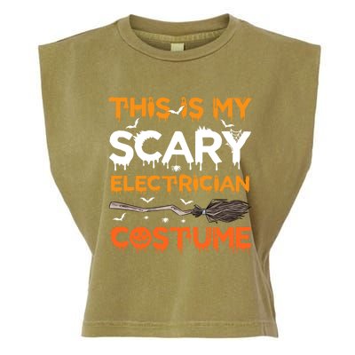 This Is My Scary Electrician Costume Halloween Gift Garment-Dyed Women's Muscle Tee