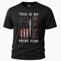 This Is My Pride Flag Usa American 4th Of July Cooling Performance Crew T-Shirt