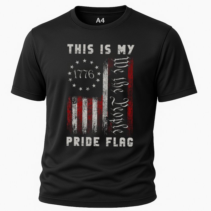 This Is My Pride Flag Usa American 4th Of July Cooling Performance Crew T-Shirt