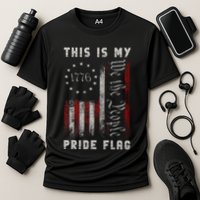 This Is My Pride Flag Usa American 4th Of July Cooling Performance Crew T-Shirt