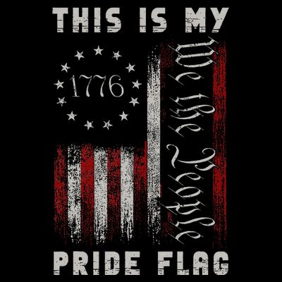 This Is My Pride Flag Usa American 4th Of July T-Shirt