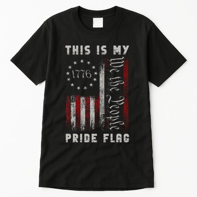 This Is My Pride Flag Usa American 4th Of July Tall T-Shirt
