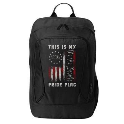 This Is My Pride Flag Usa American 4th Of July City Backpack