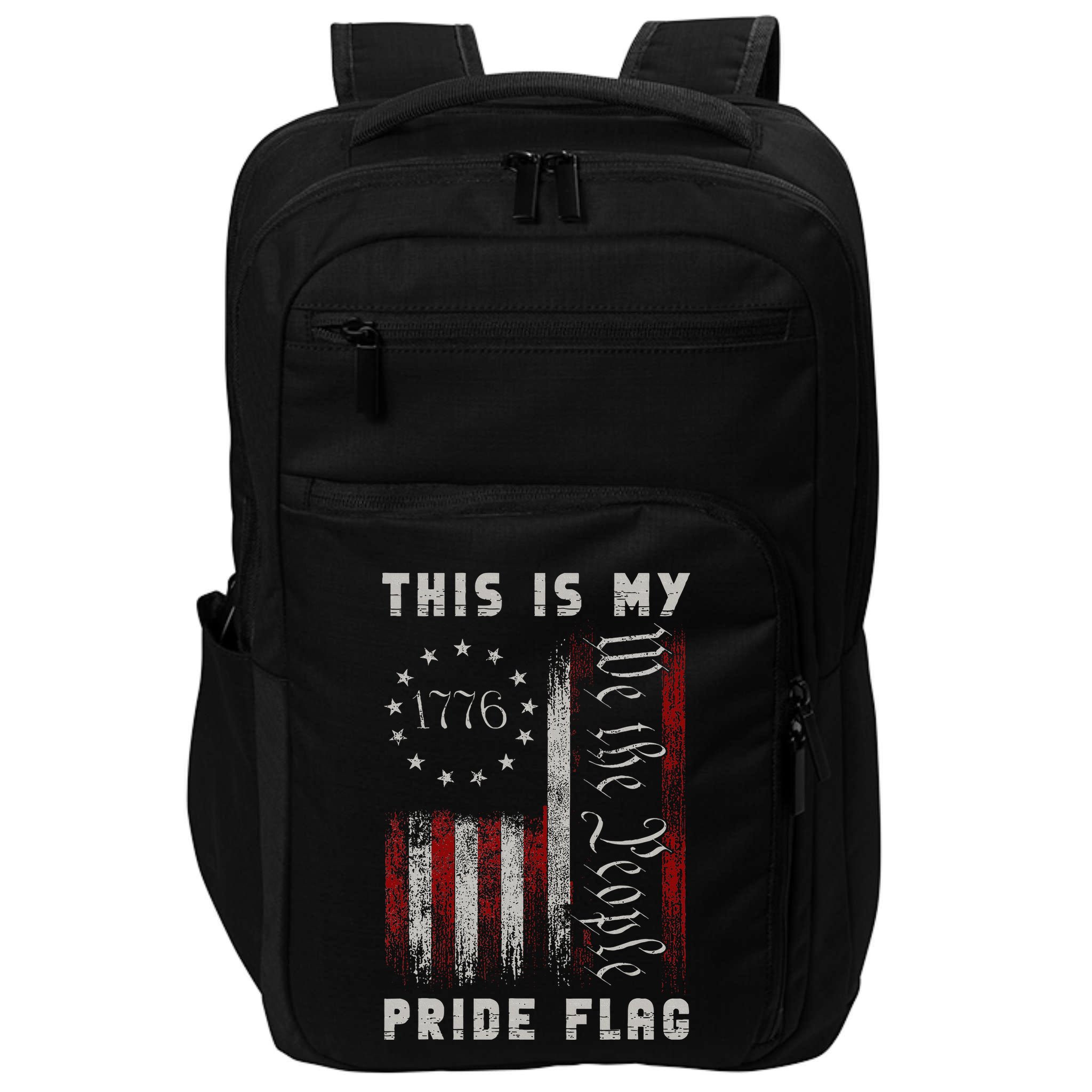 This Is My Pride Flag Usa American 4th Of July Impact Tech Backpack