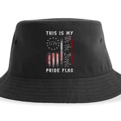 This Is My Pride Flag Usa American 4th Of July Sustainable Bucket Hat