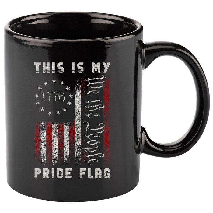 This Is My Pride Flag Usa American 4th Of July 11oz C Handle Ceramic Mug