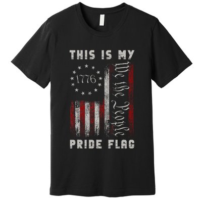 This Is My Pride Flag Usa American 4th Of July Premium T-Shirt