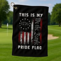 This Is My Pride Flag Usa American 4th Of July Golf Towel