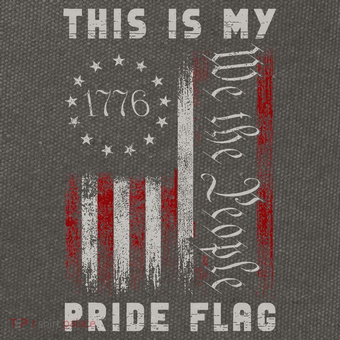 This Is My Pride Flag Usa American 4th Of July Cotton Canvas Backpack