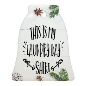 This Is My Laundry Day Ceramic Bell Ornament