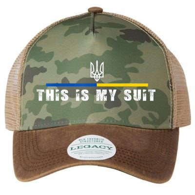 This Is My Suit Support Zelensky Ukrainian Suit Legacy Tie Dye Trucker Hat