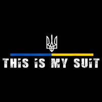 This Is My Suit Support Zelensky Ukrainian Suit Cooling Performance Crew T-Shirt