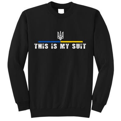 This Is My Suit Support Zelensky Ukrainian Suit Sweatshirt