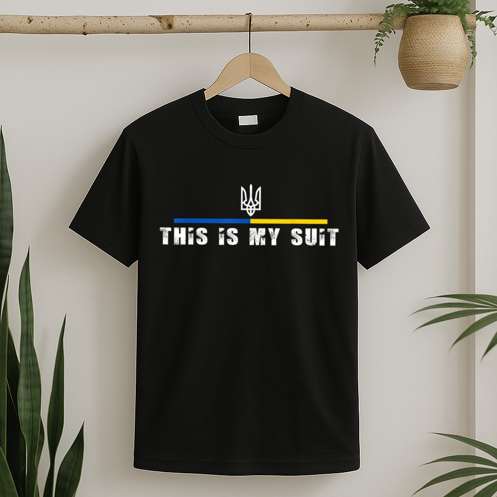 This Is My Suit Support Zelensky Ukrainian Suit T-Shirt