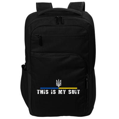 This Is My Suit Support Zelensky Ukrainian Suit Impact Tech Backpack