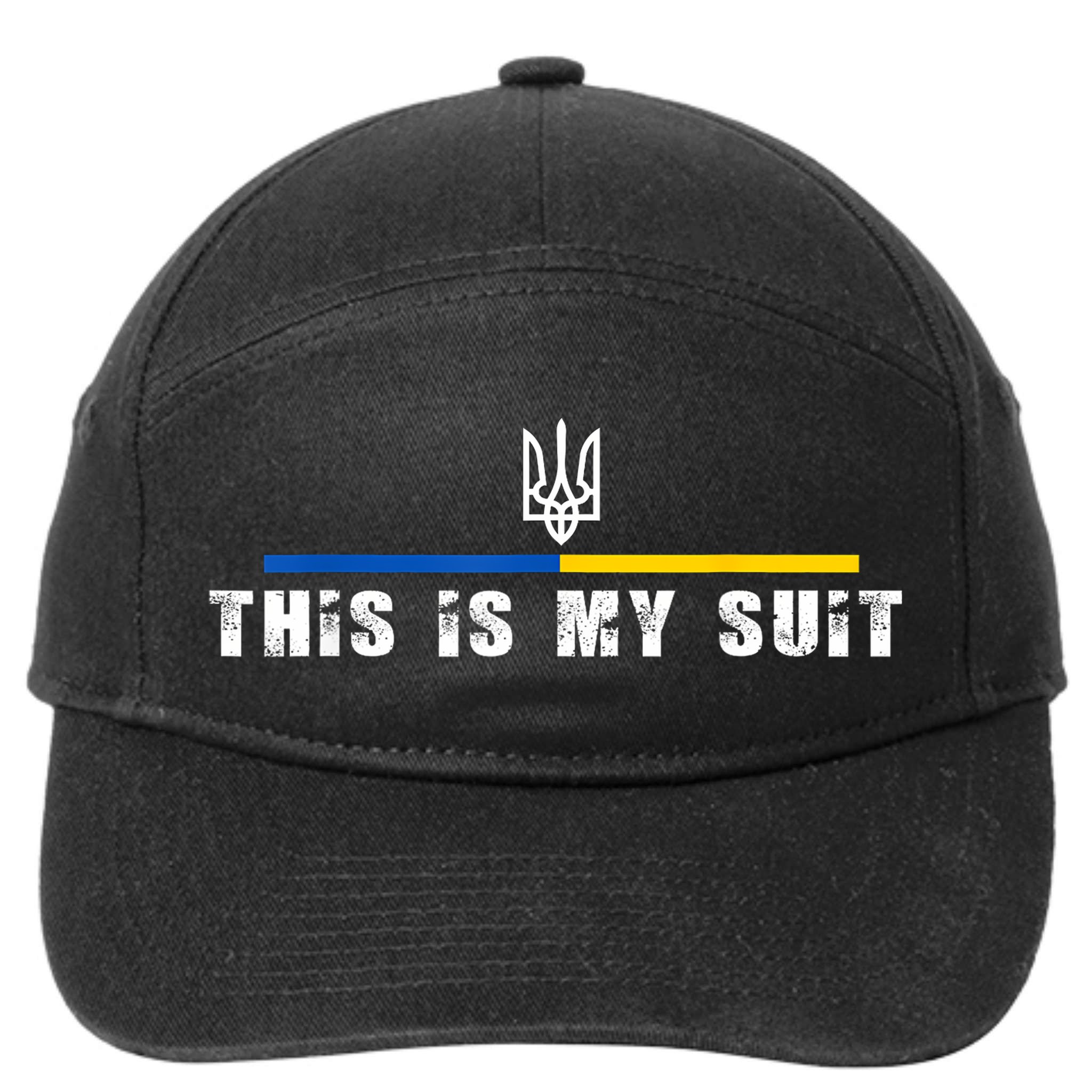 This Is My Suit Support Zelensky Ukrainian Suit 7-Panel Snapback Hat