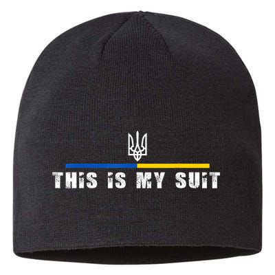 This Is My Suit Support Zelensky Ukrainian Suit Sustainable Beanie