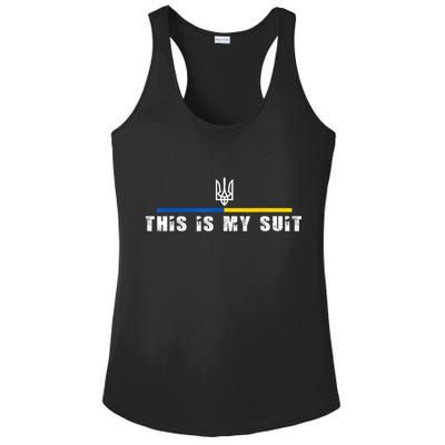 This Is My Suit Support Zelensky Ukrainian Suit Ladies PosiCharge Competitor Racerback Tank