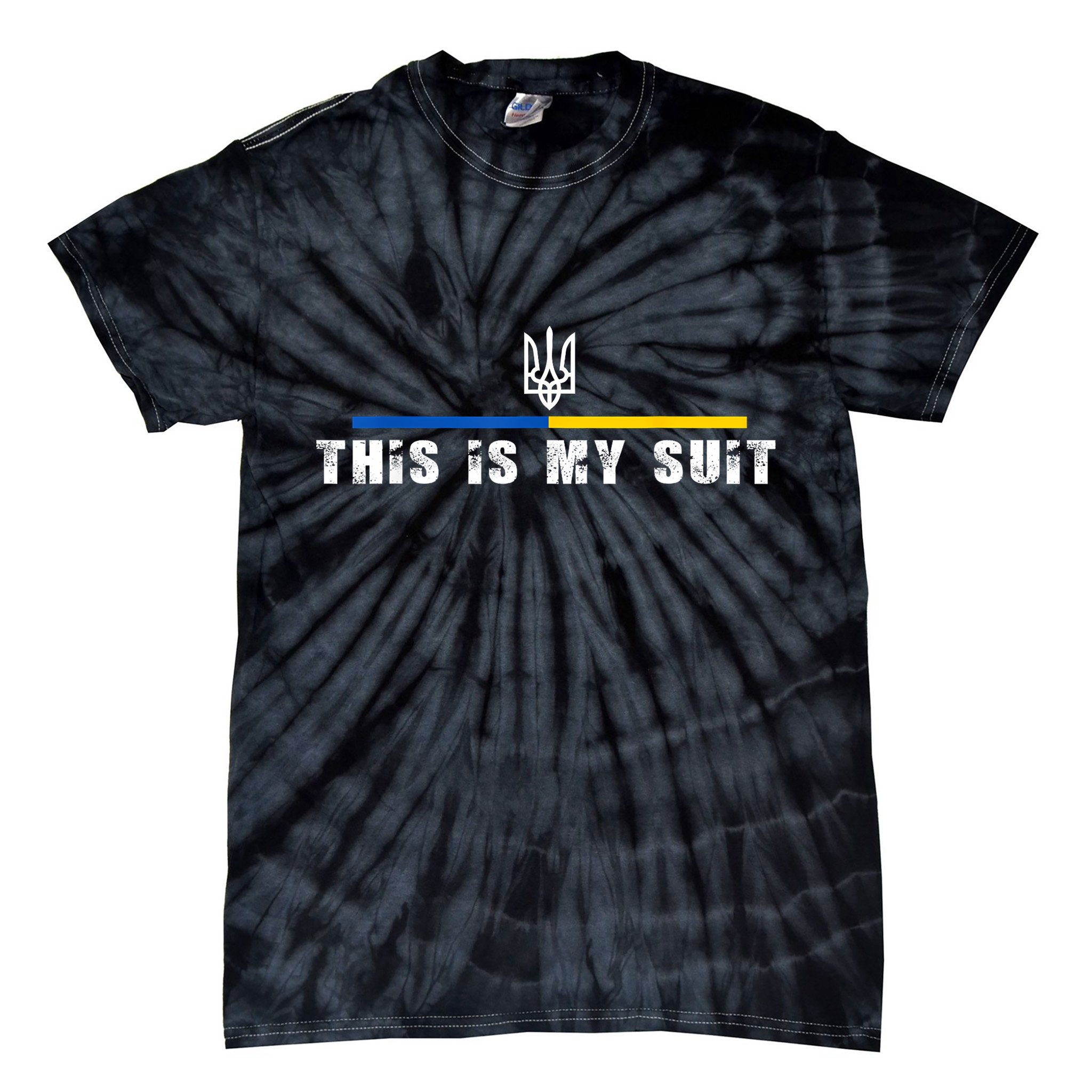 This Is My Suit Support Zelensky Ukrainian Suit Tie-Dye T-Shirt