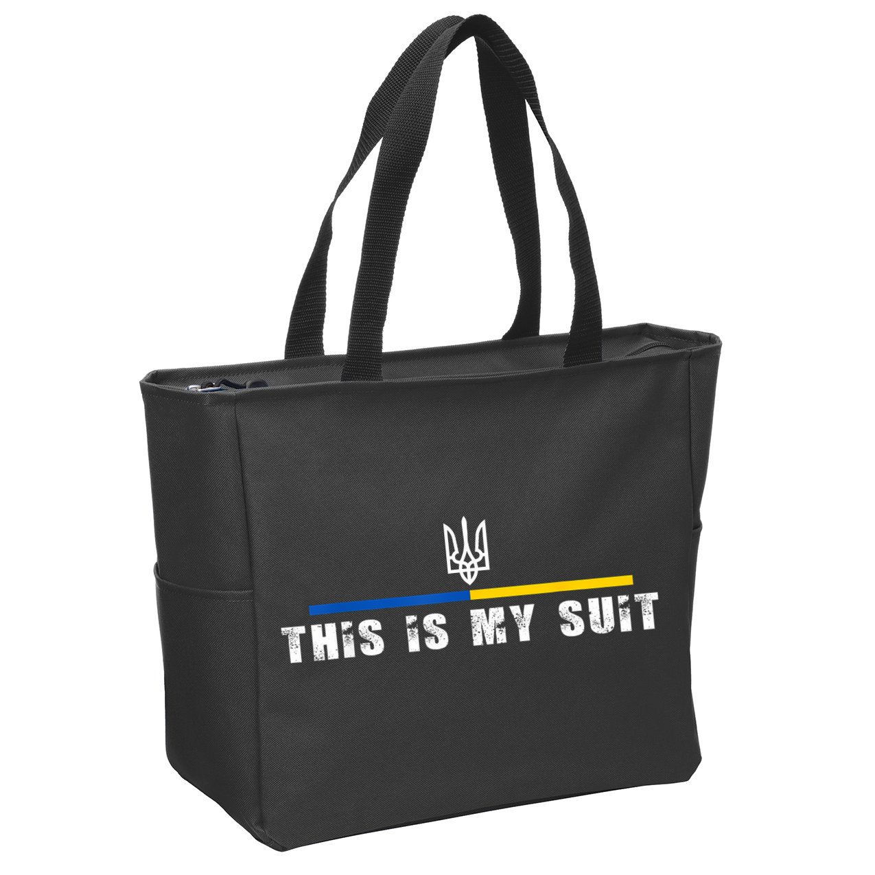 This Is My Suit Support Zelensky Ukrainian Suit Zip Tote Bag
