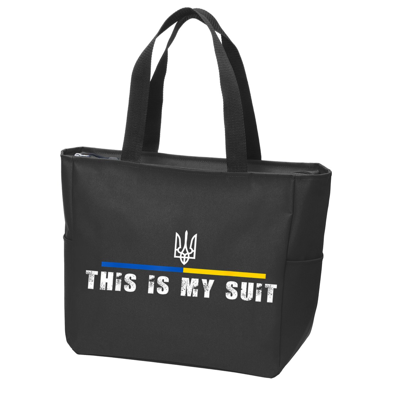 This Is My Suit Support Zelensky Ukrainian Suit Zip Tote Bag