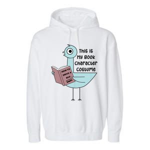 This Is My Book Character Costume Funny Pigeon Reading Garment-Dyed Fleece Hoodie