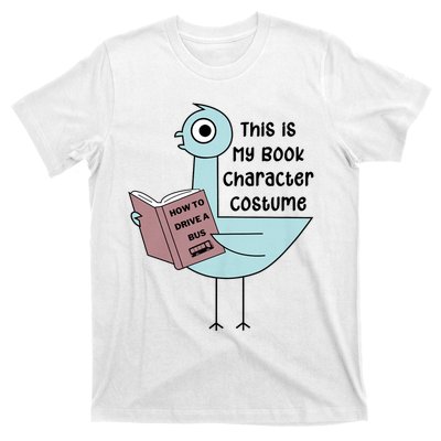 This Is My Book Character Costume Funny Pigeon Reading T-Shirt