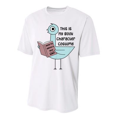 This Is My Book Character Costume Funny Pigeon Reading Performance Sprint T-Shirt