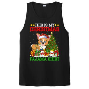 This Is My Christmas Tree Pajamas Welsh Corgi Dog Christmas Gift PosiCharge Competitor Tank