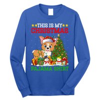 This Is My Christmas Tree Pajamas Welsh Corgi Dog Christmas Gift Long Sleeve Shirt