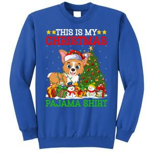 This Is My Christmas Tree Pajamas Welsh Corgi Dog Christmas Gift Sweatshirt