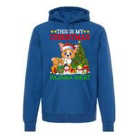 This Is My Christmas Tree Pajamas Welsh Corgi Dog Christmas Gift Premium Hoodie