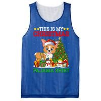 This Is My Christmas Tree Pajamas Welsh Corgi Dog Christmas Gift Mesh Reversible Basketball Jersey Tank