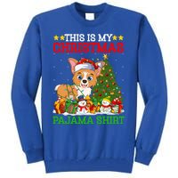 This Is My Christmas Tree Pajamas Welsh Corgi Dog Christmas Gift Tall Sweatshirt