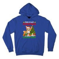 This Is My Christmas Tree Pajamas Welsh Corgi Dog Christmas Gift Tall Hoodie