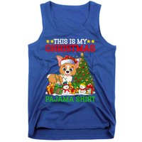 This Is My Christmas Tree Pajamas Welsh Corgi Dog Christmas Gift Tank Top